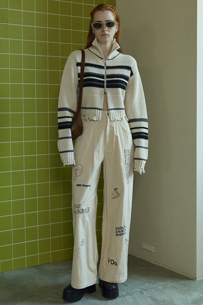 【メゾンスペシャル/MAISON SPECIAL】のCorduroy Early Romance Graphic Pants/コーデュロイアーリーロマンスグラフィックパンツ 人気、トレンドファッション・服の通販 founy(ファニー) ファッション Fashion レディースファッション Fashion for Women パンツ Pants & Trousers グラフィック Graphic, Graphic Design コーデュロイ Corduroy, Cord Fabric ストレート Straight, Straight Cut セットアップ Set-Up, Coordinated Outfit ワイド Wide, Wide Fit A/W・秋冬 Autumn/Winter other-7|ID: prp329100004050737 ipo3291000000036383607