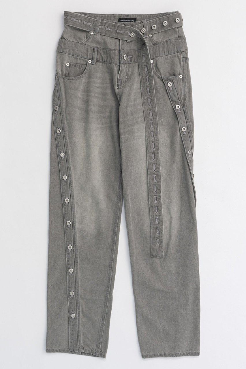 【メゾンスペシャル/MAISON SPECIAL】のDouble Waist Twisted Denim/ダブルウエストツイストデニム 人気、トレンドファッション・服の通販 founy(ファニー) 　ファッション　Fashion　レディースファッション　WOMEN　パンツ　Pants　デニムパンツ　Denim Pants　コンパクト　Compact　デニム　Denim　フレア　Flare　 other-1|ID: prp329100004050739 ipo3291000000027192365