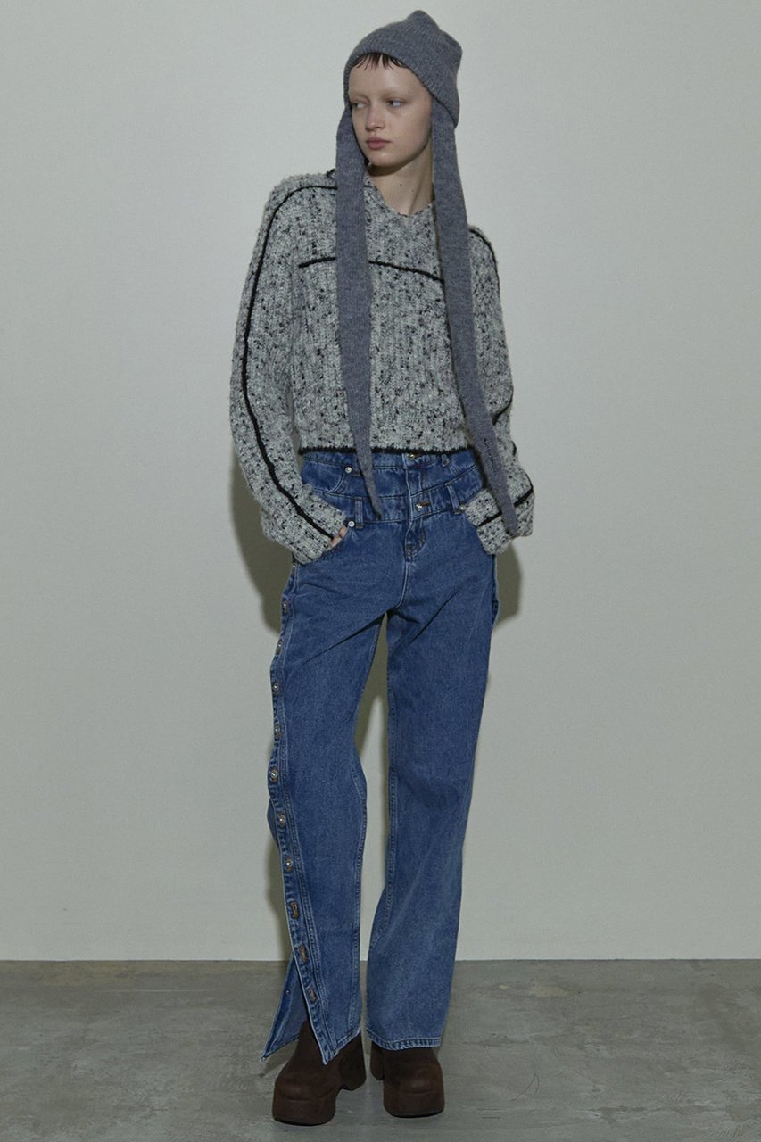 【メゾンスペシャル/MAISON SPECIAL】のDouble Waist Twisted Denim/ダブルウエストツイストデニム 人気、トレンドファッション・服の通販 founy(ファニー) 　ファッション　Fashion　レディースファッション　Fashion for Women　パンツ　Pants & Trousers　デニムパンツ・ジーンズ・美脚デニム　Denim Jeans & Pants　コンパクト　Compact, Small Size　デニム　Denim, Jeans Material　フレア　Flare, Flared　other-8|ID: prp329100004050739 ipo3291000000035810963