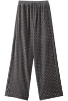 【メゾンスペシャル/MAISON SPECIAL】のGlitter Dots Velor Pants/キラキラドットベロアパンツ 人気、トレンドファッション・服の通販 founy(ファニー) ファッション Fashion レディースファッション Fashion for Women パンツ Pants & Trousers ストレッチ Stretch, Stretchy Fabric ドット Polka Dot, Dot Pattern ドレープ Drape, Draping Fabric プリント Print, Printed Pattern ベロア Velour, Soft Velvet エレガント 上品 Elegant thumbnail GRY(グレー)|ID: prp329100004050740 ipo3291000000035055738
