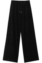 【メゾンスペシャル/MAISON SPECIAL】のGlitter Dots Velor Pants/キラキラドットベロアパンツ 人気、トレンドファッション・服の通販 founy(ファニー) ファッション Fashion レディースファッション Fashion for Women パンツ Pants & Trousers ストレッチ Stretch, Stretchy Fabric ドット Polka Dot, Dot Pattern ドレープ Drape, Draping Fabric プリント Print, Printed Pattern ベロア Velour, Soft Velvet エレガント 上品 Elegant thumbnail BLK(ブラック)|ID: prp329100004050740 ipo3291000000035055739