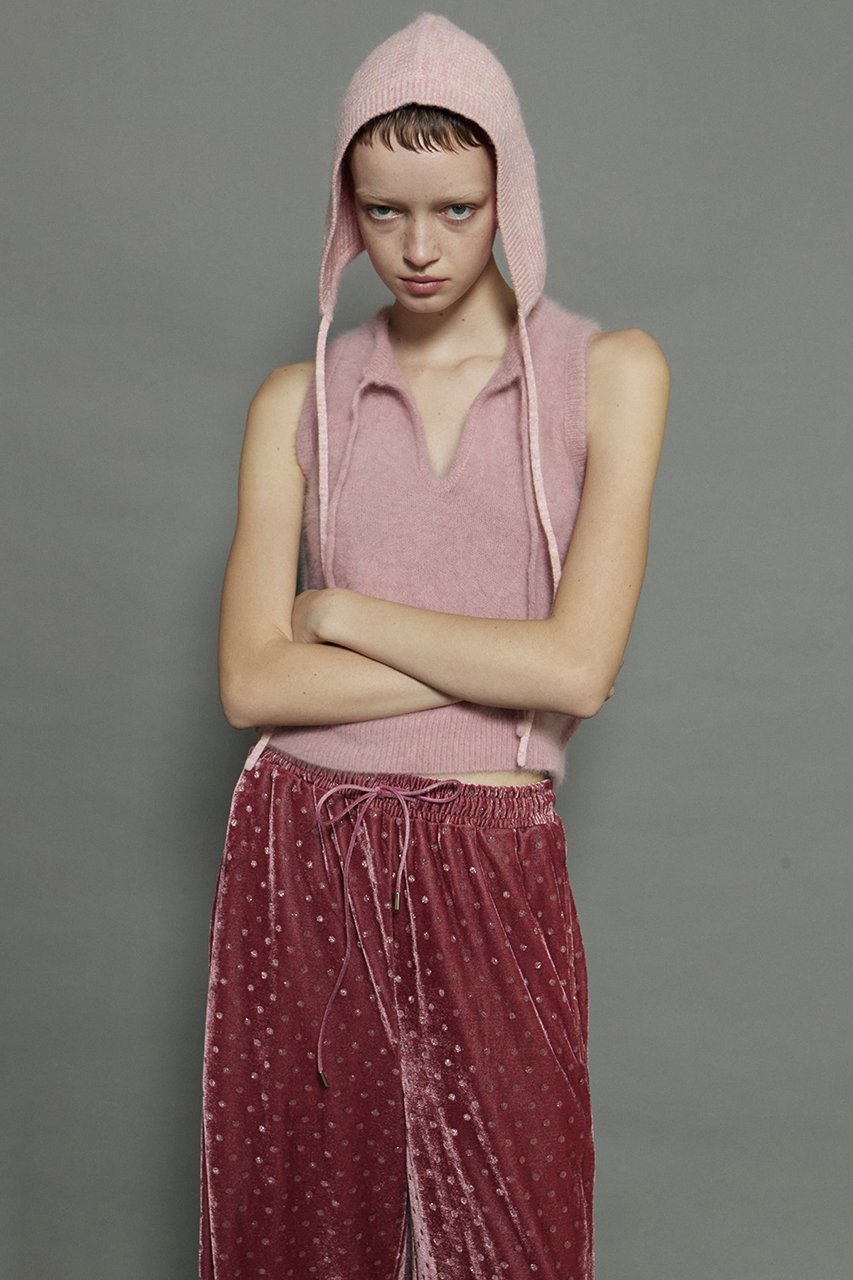 【メゾンスペシャル/MAISON SPECIAL】のGlitter Dots Velor Pants/キラキラドットベロアパンツ 人気、トレンドファッション・服の通販 founy(ファニー) ファッション Fashion レディースファッション Fashion for Women パンツ Pants & Trousers ストレッチ Stretch, Stretchy Fabric ドット Polka Dot, Dot Pattern ドレープ Drape, Draping Fabric プリント Print, Printed Pattern ベロア Velour, Soft Velvet エレガント 上品 Elegant other-7|ID: prp329100004050740 ipo3291000000035055746