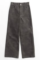 【メゾンスペシャル/MAISON SPECIAL】のVegan Leather Wide Straight Pants/ヴィーガンレザーワイドストレートパンツ GRY(グレー)|ID:prp329100004050744