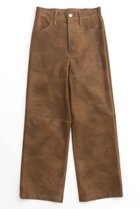 【メゾンスペシャル/MAISON SPECIAL】のVegan Leather Wide Straight Pants/ヴィーガンレザーワイドストレートパンツ BRN(ブラウン)|ID:prp329100004050744