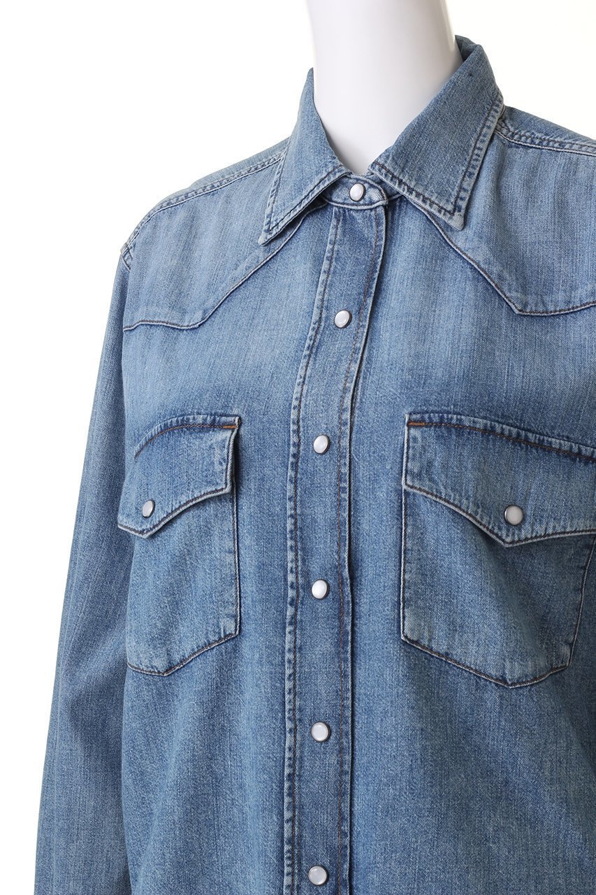 【プルミエ アロンディスモン/1er Arrondissement】の【CITIZENS OF HUMANITY】デニム 人気、トレンドファッション・服の通販 founy(ファニー) 　ファッション　Fashion　レディースファッション　WOMEN　トップス・カットソー　Tops/Tshirt　シャツ/ブラウス　Shirts/Blouses　ウエスタン　Western　スリーブ　Sleeve　デニム　Denim　ハイネック　High Neck　ロング　Long　other-5|ID: prp329100004051180 ipo3291000000031427438