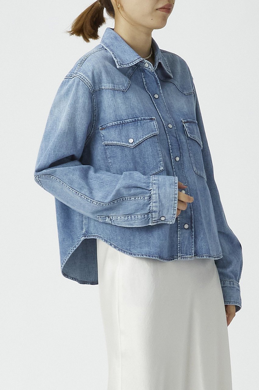 【プルミエ アロンディスモン/1er Arrondissement】の【CITIZENS OF HUMANITY】デニム 人気、トレンドファッション・服の通販 founy(ファニー) 　ファッション　Fashion　レディースファッション　WOMEN　トップス・カットソー　Tops/Tshirt　シャツ/ブラウス　Shirts/Blouses　ウエスタン　Western　スリーブ　Sleeve　デニム　Denim　ハイネック　High Neck　ロング　Long　other-7|ID: prp329100004051180 ipo3291000000031427448