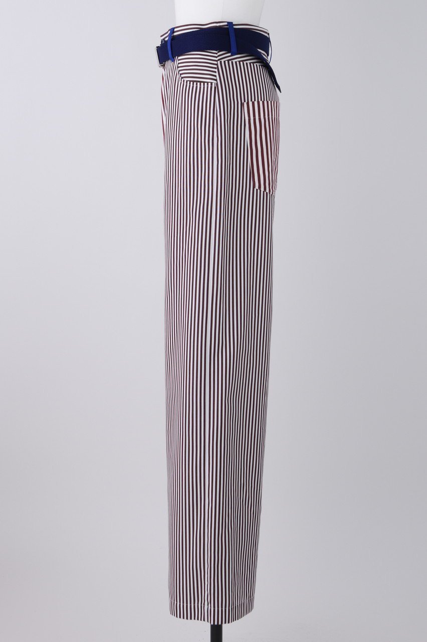 【ナゴンスタンス/nagonstans】のStripe ベルトワイド PT/パンツ 人気、トレンドファッション・服の通販 founy(ファニー) 　ファッション　Fashion　レディースファッション　Fashion for Women　パンツ　Pants & Trousers　ベルト&ウエストマーク　Belts & Waist Accessories　ストライプ　Stripe, Striped Pattern　ミックス　Mix, Mixed Style　ワイド　Wide, Wide Fit　other-2|ID: prp329100004051894 ipo3291000000032818243