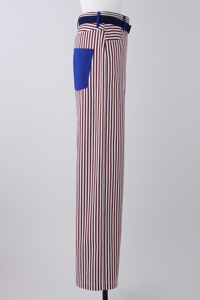 【ナゴンスタンス/nagonstans】のStripe ベルトワイド PT/パンツ 人気、トレンドファッション・服の通販 founy(ファニー) 　ファッション　Fashion　レディースファッション　Fashion for Women　パンツ　Pants & Trousers　ベルト&ウエストマーク　Belts & Waist Accessories　ストライプ　Stripe, Striped Pattern　ミックス　Mix, Mixed Style　ワイド　Wide, Wide Fit　other-4|ID: prp329100004051894 ipo3291000000032818245