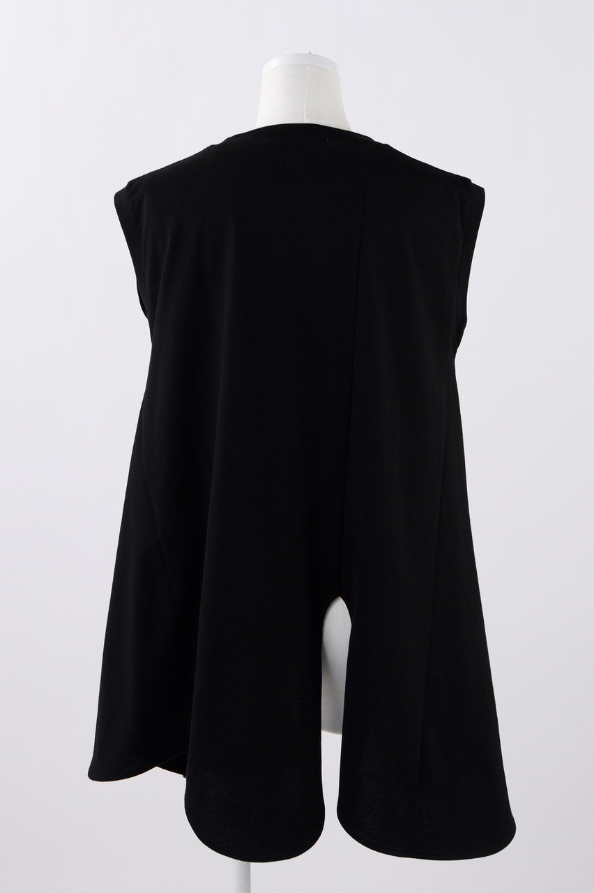 【エンフォルド/ENFOLD】のスビン天竺 サークルカーブアシンメ T/Tタンクトップ 人気、トレンドファッション・服の通販 founy(ファニー) 　ファッション　Fashion　レディースファッション　Fashion for Women　トップス・カットソー　Cut & Sew Tops　キャミソール&ノースリーブ　Camisoles & Sleeveless Tops　シャツ・ブラウス・オフィスカジュアル　Elegant Blouses & Button-Ups　ロングTシャツ・Tシャツ　Longline T-Shirts & Tees　カットソー・ベーシックTシャツ　Cut-and-Sewn Tops / Stretch Tees & Basics　カッティング　Cutting Detail　キャミソール　Camisole, Spaghetti Strap Top　タンク　Tank Top, Sleeveless Top　ドレープ　Drape, Draping Fabric　ベスト　Vest, Waistcoat　other-3|ID: prp329100004051898 ipo3291000000036708795