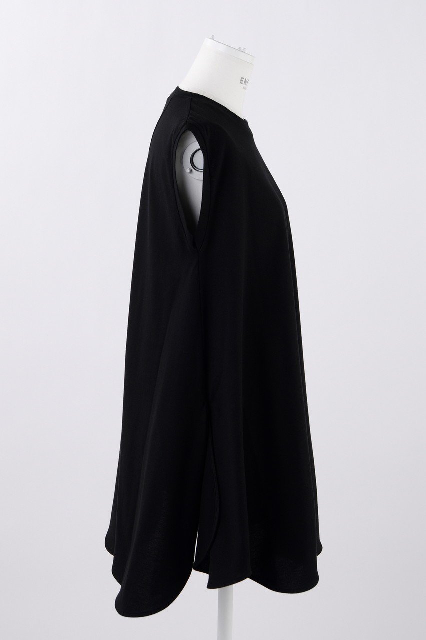 【エンフォルド/ENFOLD】のスビン天竺 サークルカーブアシンメ T/Tタンクトップ 人気、トレンドファッション・服の通販 founy(ファニー) 　ファッション　Fashion　レディースファッション　Fashion for Women　トップス・カットソー　Cut & Sew Tops　キャミソール&ノースリーブ　Camisoles & Sleeveless Tops　シャツ・ブラウス・オフィスカジュアル　Elegant Blouses & Button-Ups　ロングTシャツ・Tシャツ　Longline T-Shirts & Tees　カットソー・ベーシックTシャツ　Cut-and-Sewn Tops / Stretch Tees & Basics　カッティング　Cutting Detail　キャミソール　Camisole, Spaghetti Strap Top　タンク　Tank Top, Sleeveless Top　ドレープ　Drape, Draping Fabric　ベスト　Vest, Waistcoat　other-4|ID: prp329100004051898 ipo3291000000036708797