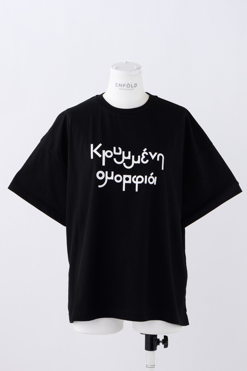 【エンフォルド/ENFOLD】のHidden Beauty T/SH Tシャツ 人気、トレンドファッション・服の通販 founy(ファニー) 　ファッション　Fashion　レディースファッション　Fashion for Women　トップス・カットソー　Cut & Sew Tops　シャツ・ブラウス・オフィスカジュアル　Elegant Blouses & Button-Ups　ロングTシャツ・Tシャツ　Longline T-Shirts & Tees　カットソー・ベーシックTシャツ　Cut-and-Sewn Tops / Stretch Tees & Basics　エレガント 上品　Elegant　ショート　Short, Short Length　シンプル　Simple, Minimal　スリット　Slit, Slit Detail　スリーブ　Sleeve, Long Sleeve / Short Sleeve　タフタ　Taffeta, Structured Fabric　プリント　Print, Printed Pattern　 other-1|ID: prp329100004051900 ipo3291000000035791709