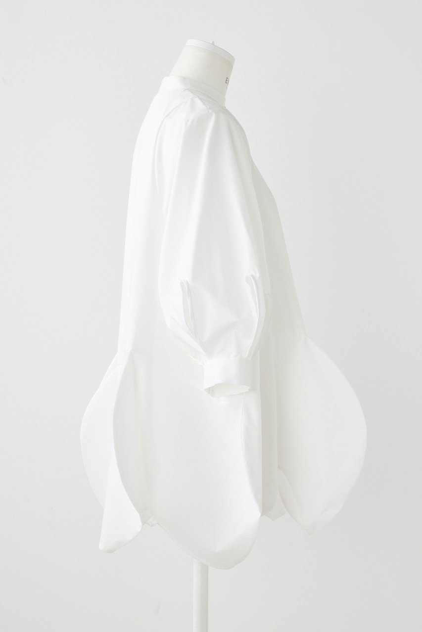 【エンフォルド/ENFOLD】のナチュラルタイプライター Flower BL/ブラウス 人気、トレンドファッション・服の通販 founy(ファニー) 　ファッション　Fashion　レディースファッション　Fashion for Women　トップス・カットソー　Cut & Sew Tops　シャツ・ブラウス・オフィスカジュアル　Elegant Blouses & Button-Ups　カッティング　Cutting Detail　ショート　Short, Short Length　スリット　Slit, Slit Detail　スリーブ　Sleeve, Long Sleeve / Short Sleeve　タイプライター　Typewriter Fabric, Crisp Cotton　A/W・秋冬　Autumn/Winter　other-4|ID: prp329100004051902 ipo3291000000035823421