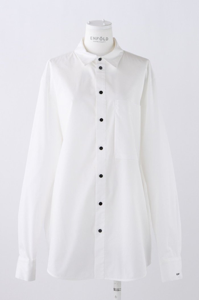 【エンフォルド/ENFOLD】の【UNISEX】ナチュラルタイプライター UNISEX SH/シャツ インテリア・キッズ・メンズ・レディースファッション・服の通販 founy(ファニー) https://founy.com/ ファッション Fashion レディースファッション Fashion for Women トップス・カットソー Cut & Sew Tops シャツ・ブラウス・オフィスカジュアル Elegant Blouses & Button-Ups ユニセックス Unisex, Genderless エレガント 上品 Elegant スリーブ Sleeve, Long Sleeve / Short Sleeve タイプライター Typewriter Fabric, Crisp Cotton ロング Long, Long-Length |ID: prp329100004051904 ipo3291000000036059889