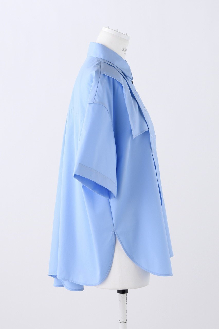 【エンフォルド/ENFOLD】のC/PEブロード スクエアSH/シャツ 人気、トレンドファッション・服の通販 founy(ファニー) ファッション Fashion レディースファッション Fashion for Women トップス・カットソー Cut & Sew Tops シャツ・ブラウス・オフィスカジュアル Elegant Blouses & Button-Ups ショート Short, Short Length スクエア Square, Square Shape スリーブ Sleeve, Long Sleeve / Short Sleeve ドレープ Drape, Draping Fabric ブロード Broadcloth, Fine Cotton ミックス Mix, Mixed Style other-4|ID: prp329100004051907 ipo3291000000032903697