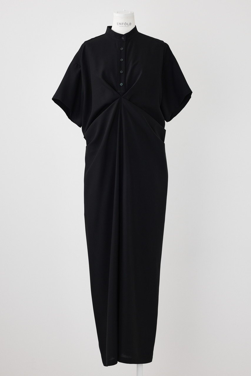 【エンフォルド/ENFOLD】のComfortable Twill ドレープオールインワン インテリア・キッズ・メンズ・レディースファッション・服の通販 founy(ファニー) 　ファッション　Fashion　レディースファッション　Fashion for Women　パンツ　Pants & Trousers　スーツ　Suit, Formalwear　ドレープ　Drape, Draping Fabric　パターン　Pattern, Design Print　ポケット　Pocket, Pocket Detail　ブラック|ID: prp329100004051908 ipo3291000000032818247