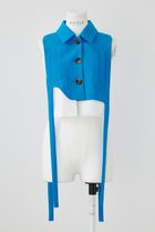 【エンフォルド/ENFOLD】のポリエステルダブルクロス クラシックベスト 人気、トレンドファッション・服の通販 founy(ファニー) ファッション Fashion レディースファッション Fashion for Women アウター Coat / Outerwear Collection レディースジャケット・軽アウター Jackets アシンメトリー Asymmetrical Style クラシカル Classical, Vintage-Inspired クラシック Classic, Timeless Style ジャケット Jacket, Outerwear フィット Fit, Slim Fit ベスト Vest, Waistcoat ポケット Pocket, Pocket Detail エレガント 上品 Elegant thumbnail ブルー|ID: prp329100004051911 ipo3291000000036498944