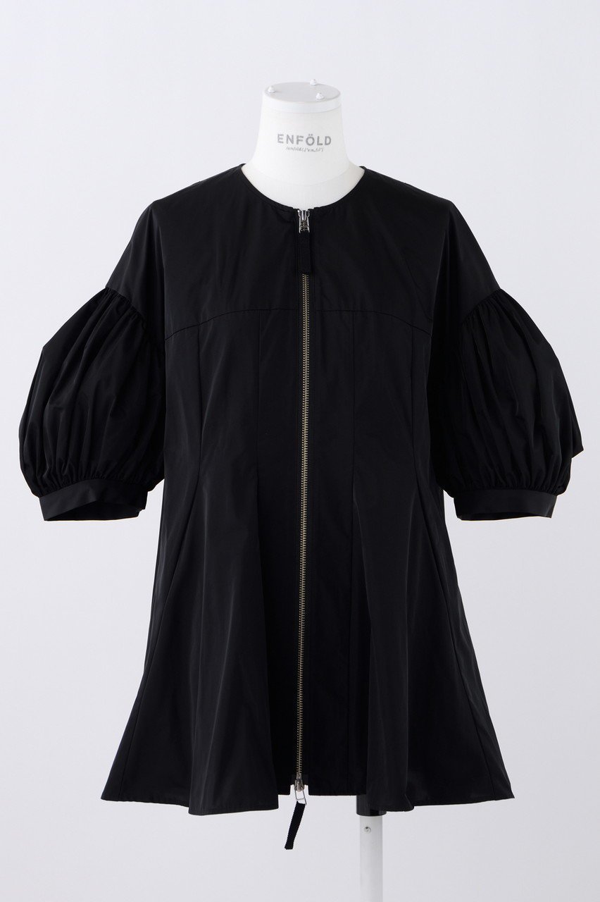 【エンフォルド/ENFOLD】のPEサテン ブラウスブルゾン 人気、トレンドファッション・服の通販 founy(ファニー) 　ファッション　Fashion　レディースファッション　Fashion for Women　アウター　Coat / Outerwear Collection　レディースジャケット・軽アウター　Jackets　ブルゾンジャケット・スポーティアウター　Blouson Jackets　サテン　Satin, Glossy Fabric　ジャケット　Jacket, Outerwear　タフタ　Taffeta, Structured Fabric　フレア　Flare, Flared　ブルゾン　Blouson, Bomber Jacket　切替　Switching, Contrast Panel　羽織　Haori, Light Jacket　軽量　Lightweight, Ultra Light　 other-1|ID: prp329100004051914 ipo3291000000036758957