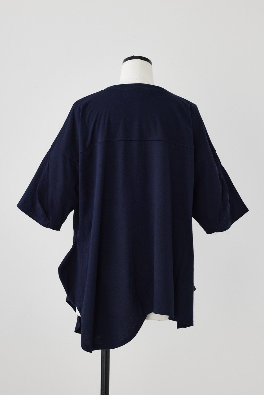 【ナゴンスタンス/nagonstans】のソフト天竺 Curve T/SH Tシャツ 人気、トレンドファッション・服の通販 founy(ファニー) 　ファッション　Fashion　レディースファッション　WOMEN　トップス・カットソー　Tops/Tshirt　シャツ/ブラウス　Shirts/Blouses　ロング / Tシャツ　T-Shirts　カットソー　Cut and Sewn　ショート　Short　スリーブ　Sleeve　other-3|ID: prp329100004051918 ipo3291000000031427110