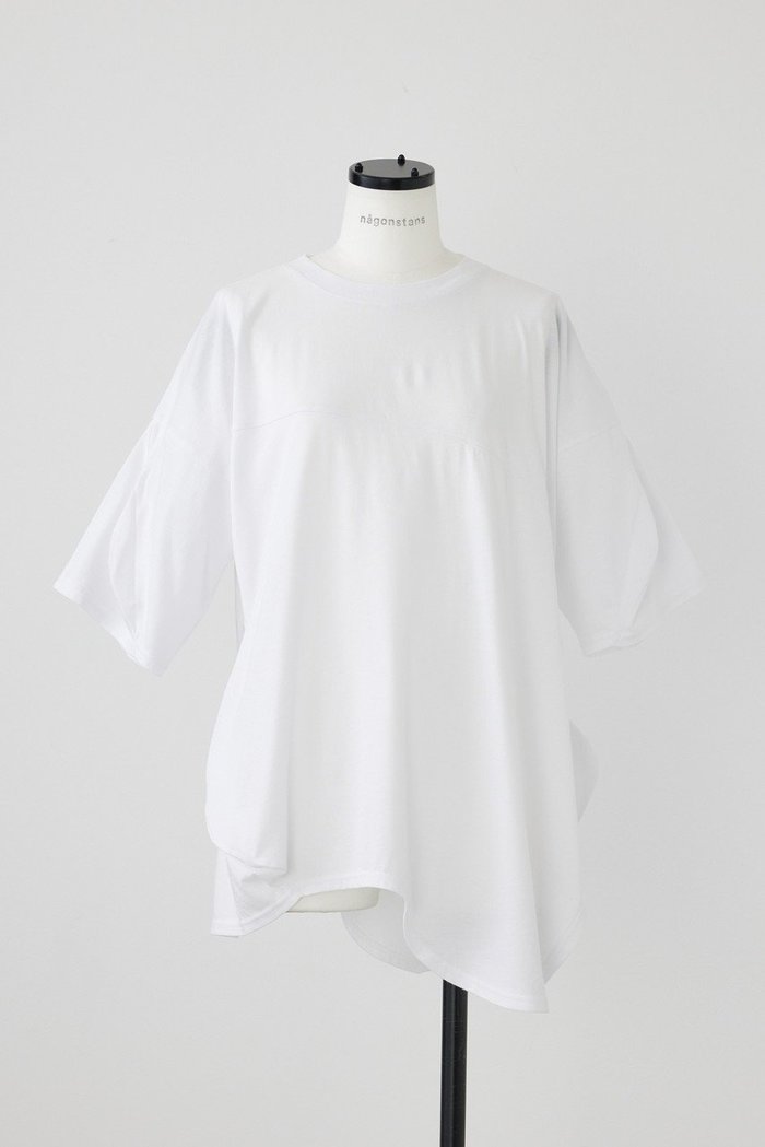 【ナゴンスタンス/nagonstans】のソフト天竺 Curve T/SH Tシャツ インテリア・キッズ・メンズ・レディースファッション・服の通販 founy(ファニー) https://founy.com/ ファッション Fashion レディースファッション Fashion for Women トップス・カットソー Cut & Sew Tops シャツ・ブラウス・オフィスカジュアル Elegant Blouses & Button-Ups ロングTシャツ・Tシャツ Longline T-Shirts & Tees カットソー・ベーシックTシャツ Cut-and-Sewn Tops / Stretch Tees & Basics ショート Short, Short Length スリーブ Sleeve, Long Sleeve / Short Sleeve |ID: prp329100004051918 ipo3291000000035934595