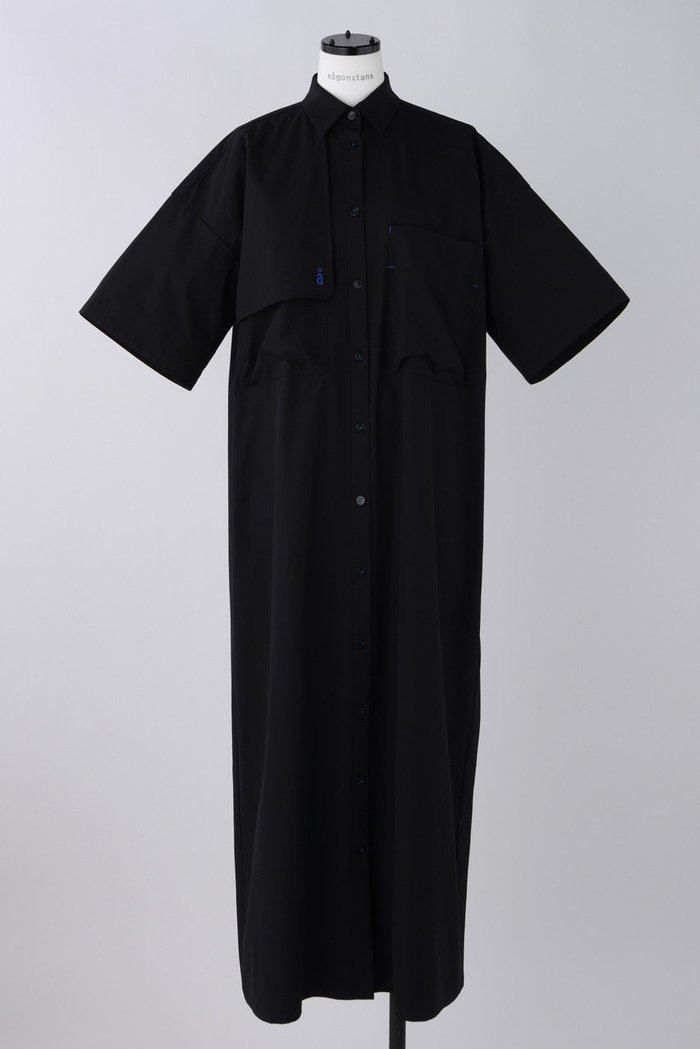 【ナゴンスタンス/nagonstans】のWater Repellent ストレッチ 5分袖 SH DRS/シャツドレス インテリア・キッズ・メンズ・レディースファッション・服の通販 founy(ファウニー) https://founy.com/ ファッション Fashion レディースファッション Fashion for Women トップス・カットソー Cut & Sew Tops シャツ・ブラウス・オフィスカジュアル Elegant Blouses & Button-Ups ワンピース Dresses フォーマル・パーティードレス・結婚式用ドレス Elegant & Casual Dresses ショート Short, Short Length シンプル Simple, Minimal ストレッチ Stretch, Stretchy Fabric ストレート Straight, Straight Cut スリーブ Sleeve, Long Sleeve / Short Sleeve ドレス Dress, One-Piece ロング Long, Long-Length |ID: prp329100004051920 ipo3291000000036671222
