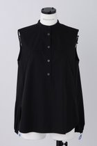 【ナゴンスタンス/nagonstans】のWater Repellent ストレッチ タックノースリーブ BL/ブラウス Black|ID: prp329100004051921 ipo3291000000036400066