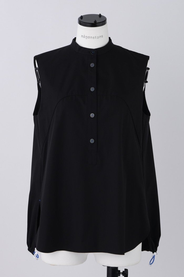 【ナゴンスタンス/nagonstans】のWater Repellent ストレッチ タックノースリーブ BL/ブラウス インテリア・キッズ・メンズ・レディースファッション・服の通販 founy(ファニー) https://founy.com/ ファッション Fashion レディースファッション Fashion for Women トップス・カットソー Cut & Sew Tops キャミソール&ノースリーブ Camisoles & Sleeveless Tops シャツ・ブラウス・オフィスカジュアル Elegant Blouses & Button-Ups ショート Short, Short Length ストレッチ Stretch, Stretchy Fabric スリーブ Sleeve, Long Sleeve / Short Sleeve ノースリーブ Sleeveless, No-Sleeve |ID: prp329100004051921 ipo3291000000036724270