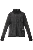 【ルームエイト/Room no.8】の【Room no.8 BLACK】ドット メッシュ サムホール トップス 人気、トレンドファッション・服の通販 founy(ファニー) ファッション Fashion レディースファッション Fashion for Women トップス・カットソー Cut & Sew Tops シャツ・ブラウス・オフィスカジュアル Elegant Blouses & Button-Ups インナー Innerwear キャミワンピース Cami Dress, Slip Dress スウェット / スエット Sweatshirt, Sweatwear スリーブ Sleeve, Long Sleeve / Short Sleeve トレンド Trend, Trending Now ドット Polka Dot, Dot Pattern ハイネック High Neck, Mock Neck フェミニン Feminine, Girly メッシュ Mesh, Net Fabric ロング Long, Long-Length thumbnail ブラック|ID: prp329100004051922 ipo3291000000034955853