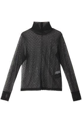 【ルームエイト/Room no.8】 【Room no.8 BLACK】ドット メッシュ サムホール トップス人気、トレンドファッション・服の通販 founy(ファニー) ファッション Fashion レディースファッション Fashion for Women トップス・カットソー Cut & Sew Tops シャツ・ブラウス・オフィスカジュアル Elegant Blouses & Button-Ups インナー Innerwear キャミワンピース Cami Dress, Slip Dress スウェット / スエット Sweatshirt, Sweatwear スリーブ Sleeve, Long Sleeve / Short Sleeve トレンド Trend, Trending Now ドット Polka Dot, Dot Pattern ハイネック High Neck, Mock Neck フェミニン Feminine, Girly メッシュ Mesh, Net Fabric ロング Long, Long-Length |ID:prp329100004051922