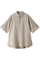 【リムアーク/RIM.ARK】のHalf sleeve stitch SH/シャツ 人気、トレンドファッション・服の通販 founy(ファニー) ファッション Fashion レディースファッション Fashion for Women トップス・カットソー Cut & Sew Tops シャツ・ブラウス・オフィスカジュアル Elegant Blouses & Button-Ups ショート Short, Short Length スタイリッシュ Stylish, Fashionable スリーブ Sleeve, Long Sleeve / Short Sleeve セットアップ Set-Up, Coordinated Outfit ハーフ Half, Half-Length 半袖 Short Sleeve, Half Sleeve thumbnail ライトベージュ|ID: prp329100004051928 ipo3291000000032879491