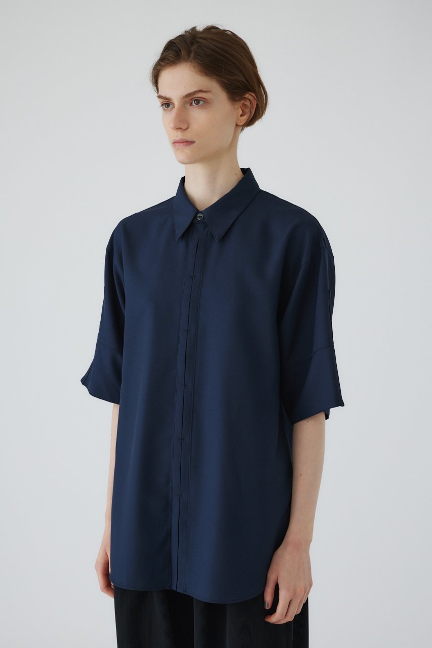 【リムアーク/RIM.ARK】のHalf sleeve stitch SH/シャツ 人気、トレンドファッション・服の通販 founy(ファニー) 　ファッション　Fashion　レディースファッション　Fashion for Women　トップス・カットソー　Cut & Sew Tops　シャツ・ブラウス・オフィスカジュアル　Elegant Blouses & Button-Ups　ショート　Short, Short Length　スタイリッシュ　Stylish, Fashionable　スリーブ　Sleeve, Long Sleeve / Short Sleeve　セットアップ　Set-Up, Coordinated Outfit　ハーフ　Half, Half-Length　半袖　Short Sleeve, Half Sleeve　other-6|ID: prp329100004051928 ipo3291000000032879526