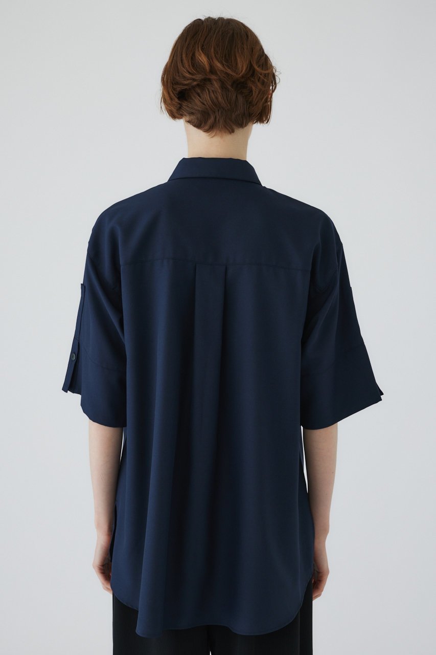 【リムアーク/RIM.ARK】のHalf sleeve stitch SH/シャツ 人気、トレンドファッション・服の通販 founy(ファニー) 　ファッション　Fashion　レディースファッション　Fashion for Women　トップス・カットソー　Cut & Sew Tops　シャツ・ブラウス・オフィスカジュアル　Elegant Blouses & Button-Ups　ショート　Short, Short Length　スタイリッシュ　Stylish, Fashionable　スリーブ　Sleeve, Long Sleeve / Short Sleeve　セットアップ　Set-Up, Coordinated Outfit　ハーフ　Half, Half-Length　半袖　Short Sleeve, Half Sleeve　other-8|ID: prp329100004051928 ipo3291000000032879535