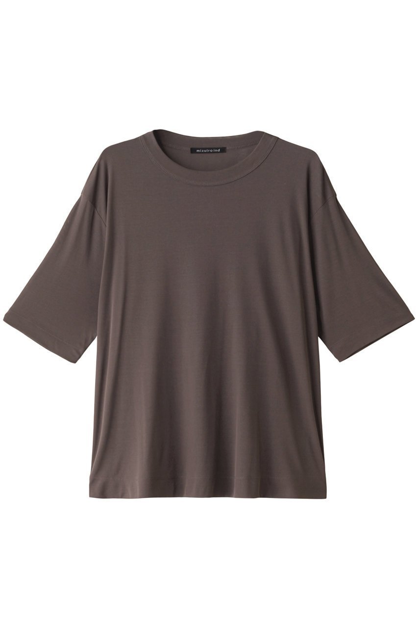 【ミズイロ インド/mizuiro ind】のgauze crew neck half slv T Tシャツ インテリア・キッズ・メンズ・レディースファッション・服の通販 founy(ファニー) 　ファッション　Fashion　レディースファッション　WOMEN　トップス・カットソー　Tops/Tshirt　シャツ/ブラウス　Shirts/Blouses　ロング / Tシャツ　T-Shirts　カットソー　Cut and Sewn　シアー　Sheer　ショート　Short　シンプル　Simple　スリーブ　Sleeve　ハーフ　Half　beige|ID: prp329100004051931 ipo3291000000027229122