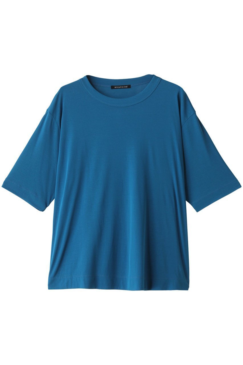 【ミズイロ インド/mizuiro ind】のgauze crew neck half slv T Tシャツ インテリア・キッズ・メンズ・レディースファッション・服の通販 founy(ファニー) 　ファッション　Fashion　レディースファッション　WOMEN　トップス・カットソー　Tops/Tshirt　シャツ/ブラウス　Shirts/Blouses　ロング / Tシャツ　T-Shirts　カットソー　Cut and Sewn　シアー　Sheer　ショート　Short　シンプル　Simple　スリーブ　Sleeve　ハーフ　Half　green|ID: prp329100004051931 ipo3291000000027229123