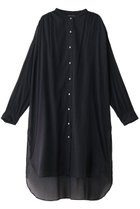 【ミズイロ インド/mizuiro ind】のstand collar gather OP ワンピース navy|ID: prp329100004051932 ipo3291000000032895063
