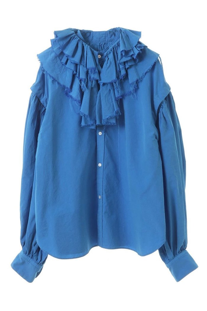 【カレンテージ/CURRENTAGE】の2WAYラッフルフリルブラウス インテリア・キッズ・メンズ・レディースファッション・服の通販 founy(ファニー) https://founy.com/ ファッション Fashion レディースファッション Fashion for Women トップス・カットソー Cut & Sew Tops シャツ・ブラウス・オフィスカジュアル Elegant Blouses & Button-Ups シルク Silk, 100% Silk スリーブ Sleeve, Long Sleeve / Short Sleeve フェミニン Feminine, Girly フリル Frill, Ruffle フロント Front, Front Design リラックス Relax, Relaxed Fit ロング Long, Long-Length |ID: prp329100004051962 ipo3291000000032876730