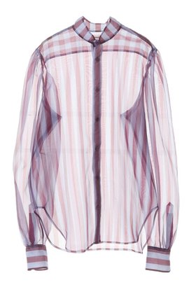 【カレンテージ/CURRENTAGE】のストライプオーガンジーブラウス 人気、トレンドファッション・服の通販 founy(ファニー) ファッション Fashion レディースファッション Fashion for Women トップス・カットソー Cut & Sew Tops シャツ・ブラウス・オフィスカジュアル Elegant Blouses & Button-Ups オーガンジー Organza Fabric ギャザー Gathered, Ruffled シアー Sheer, See-Through ショルダー Shoulder, Shoulder Strap ストライプ Stripe, Striped Pattern スリーブ Sleeve, Long Sleeve / Short Sleeve プリント Print, Printed Pattern ロング Long, Long-Length |ID:prp329100004051965