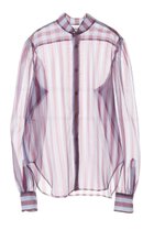 【カレンテージ/CURRENTAGE】のストライプオーガンジーブラウス ブルー×ボルドー|ID: prp329100004051965 ipo3291000000036071774