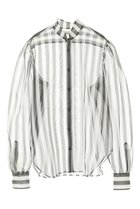 【カレンテージ/CURRENTAGE】のストライプオーガンジーブラウス ホワイト×ブラック|ID: prp329100004051965 ipo3291000000036071776