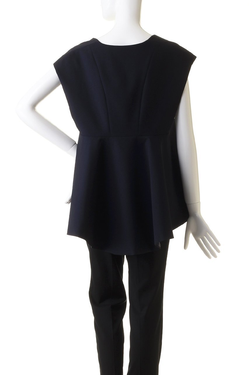 【ヒューエルミュージアム/hueLe Museum】の【STUMBLY】バックペプラムブラウス 人気、トレンドファッション・服の通販 founy(ファニー) ファッション Fashion レディースファッション Fashion for Women トップス・カットソー Cut & Sew Tops キャミソール&ノースリーブ Camisoles & Sleeveless Tops シャツ・ブラウス・オフィスカジュアル Elegant Blouses & Button-Ups バッグ Bags ジャケット Jacket, Outerwear ノースリーブ Sleeveless, No-Sleeve ハイネック High Neck, Mock Neck フレア Flare, Flared other-4|ID: prp329100004052709 ipo3291000000035822927