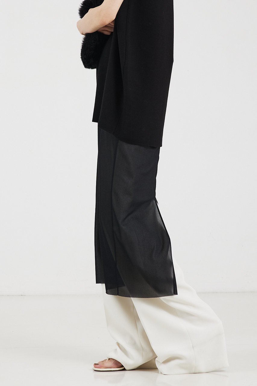 【ザ ストア バイ シー/THE STORE by C】のシアースカート 人気、トレンドファッション・服の通販 founy(ファニー) 　ファッション　Fashion　レディースファッション　Fashion for Women　スカート　Skirts　ロングスカート　Long Skirts / Maxi & Midi Skirts　オーガンジー　Organza Fabric　シアー　Sheer, See-Through　シンプル　Simple, Minimal　スリット　Slit, Slit Detail　ロング　Long, Long-Length　other-2|ID: prp329100004053725 ipo3291000000032852034
