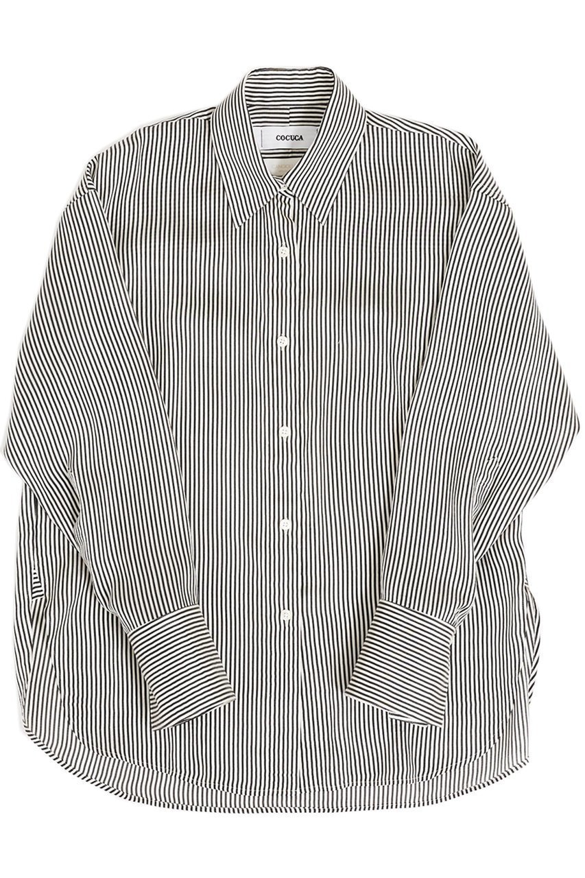 【ザ ストア バイ シー/THE STORE by C】のベーシックシャツプレミアム インテリア・キッズ・メンズ・レディースファッション・服の通販 founy(ファニー) ファッション Fashion レディースファッション Fashion for Women トップス・カットソー Cut & Sew Tops シャツ・ブラウス・オフィスカジュアル Elegant Blouses & Button-Ups シルク Silk, 100% Silk ストライプ Stripe, Striped Pattern スリーブ Sleeve, Long Sleeve / Short Sleeve ドレープ Drape, Draping Fabric ロング Long, Long-Length ブラックストライプ|ID: prp329100004053727 ipo3291000000035367753