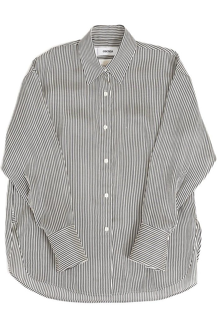 【ザ ストア バイ シー/THE STORE by C】のベーシックシャツプレミアム インテリア・キッズ・メンズ・レディースファッション・服の通販 founy(ファニー) https://founy.com/ ファッション Fashion レディースファッション Fashion for Women トップス・カットソー Cut & Sew Tops シャツ・ブラウス・オフィスカジュアル Elegant Blouses & Button-Ups シルク Silk, 100% Silk ストライプ Stripe, Striped Pattern スリーブ Sleeve, Long Sleeve / Short Sleeve ドレープ Drape, Draping Fabric ロング Long, Long-Length |ID: prp329100004053727 ipo3291000000036221174