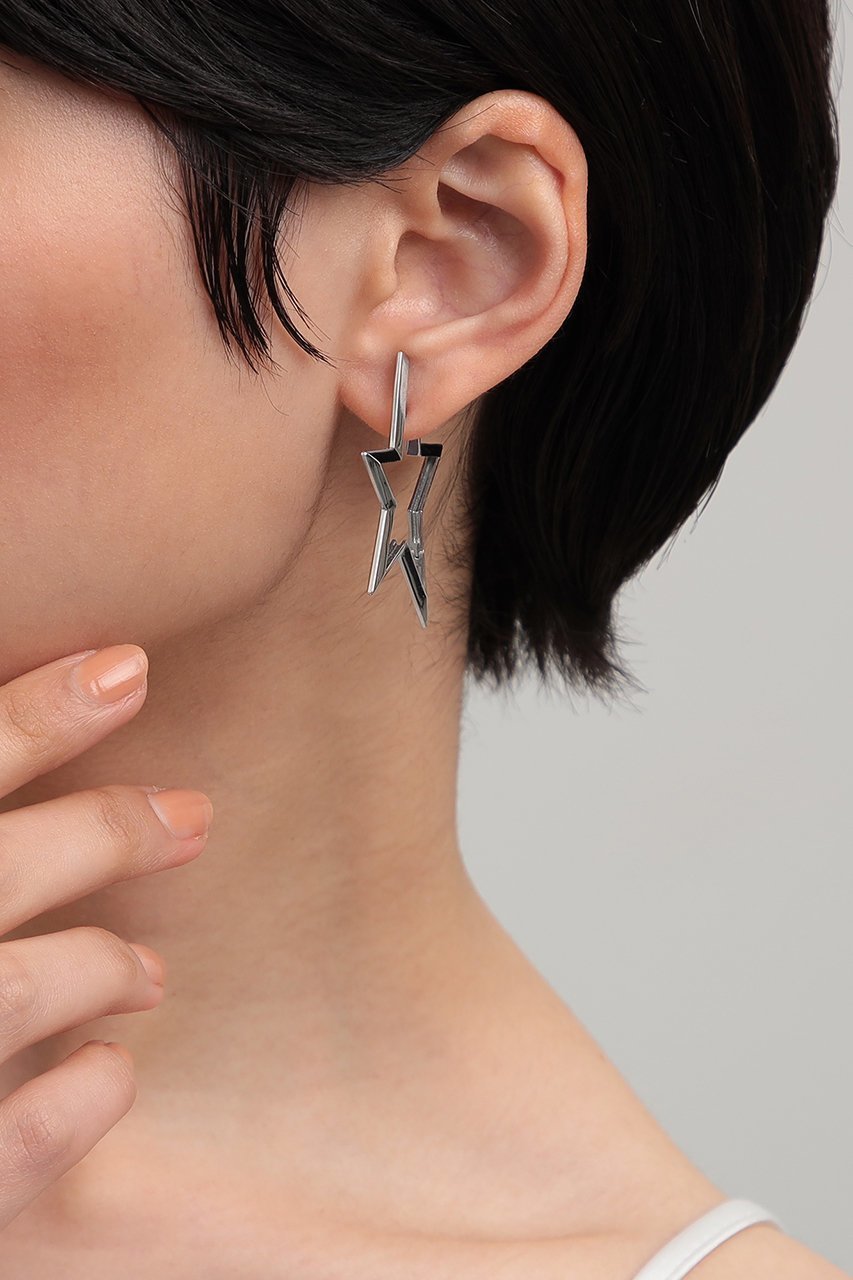 【プラス ヴァンドーム/Plus Vendome】のFINELINETATTOO STAR ピアス 人気、トレンドファッション・服の通販 founy(ファニー) 　ファッション　Fashion　レディースファッション　Fashion for Women　ジュエリー　Jewelry　ファッションリング　Fashion Rings　イヤリング・フープ・ドロップタイプ　Hoop, Drop & Clip Earrings　イヤリング　Earrings　コーティング　Coating, Coated Finish　シルバー　Silver, Metallic Silver　シンプル　Simple, Minimal　スタイリッシュ　Stylish, Fashionable　モダン　Modern, Contemporary　モチーフ　Motif, Design Theme　other-2|ID: prp329100004053733 ipo3291000000035758280