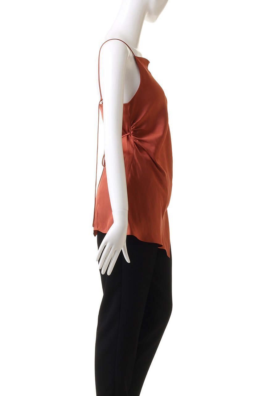 【クラネ/CLANE】のDRAPE SATIN CAMISOLE TOPS シャツ/ブラウス 人気、トレンドファッション・服の通販 founy(ファニー) 　ファッション　Fashion　レディースファッション　Fashion for Women　トップス・カットソー　Cut & Sew Tops　キャミソール&ノースリーブ　Camisoles & Sleeveless Tops　シャツ・ブラウス・オフィスカジュアル　Elegant Blouses & Button-Ups　なめらか　Smooth, Silky Texture　カットソー　Cut and Sewn Top　ギャザー　Gathered, Ruffled　サテン　Satin, Glossy Fabric　ドレープ　Drape, Draping Fabric　ノースリーブ　Sleeveless, No-Sleeve　エレガント 上品　Elegant　other-3|ID: prp329100004053749 ipo3291000000035719971