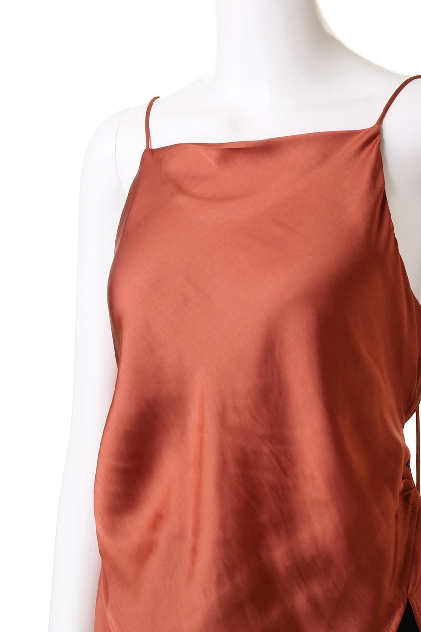【クラネ/CLANE】のDRAPE SATIN CAMISOLE TOPS シャツ/ブラウス 人気、トレンドファッション・服の通販 founy(ファニー) 　ファッション　Fashion　レディースファッション　Fashion for Women　トップス・カットソー　Cut & Sew Tops　キャミソール&ノースリーブ　Camisoles & Sleeveless Tops　シャツ・ブラウス・オフィスカジュアル　Elegant Blouses & Button-Ups　なめらか　Smooth, Silky Texture　カットソー　Cut and Sewn Top　ギャザー　Gathered, Ruffled　サテン　Satin, Glossy Fabric　ドレープ　Drape, Draping Fabric　ノースリーブ　Sleeveless, No-Sleeve　エレガント 上品　Elegant　other-5|ID: prp329100004053749 ipo3291000000035719973