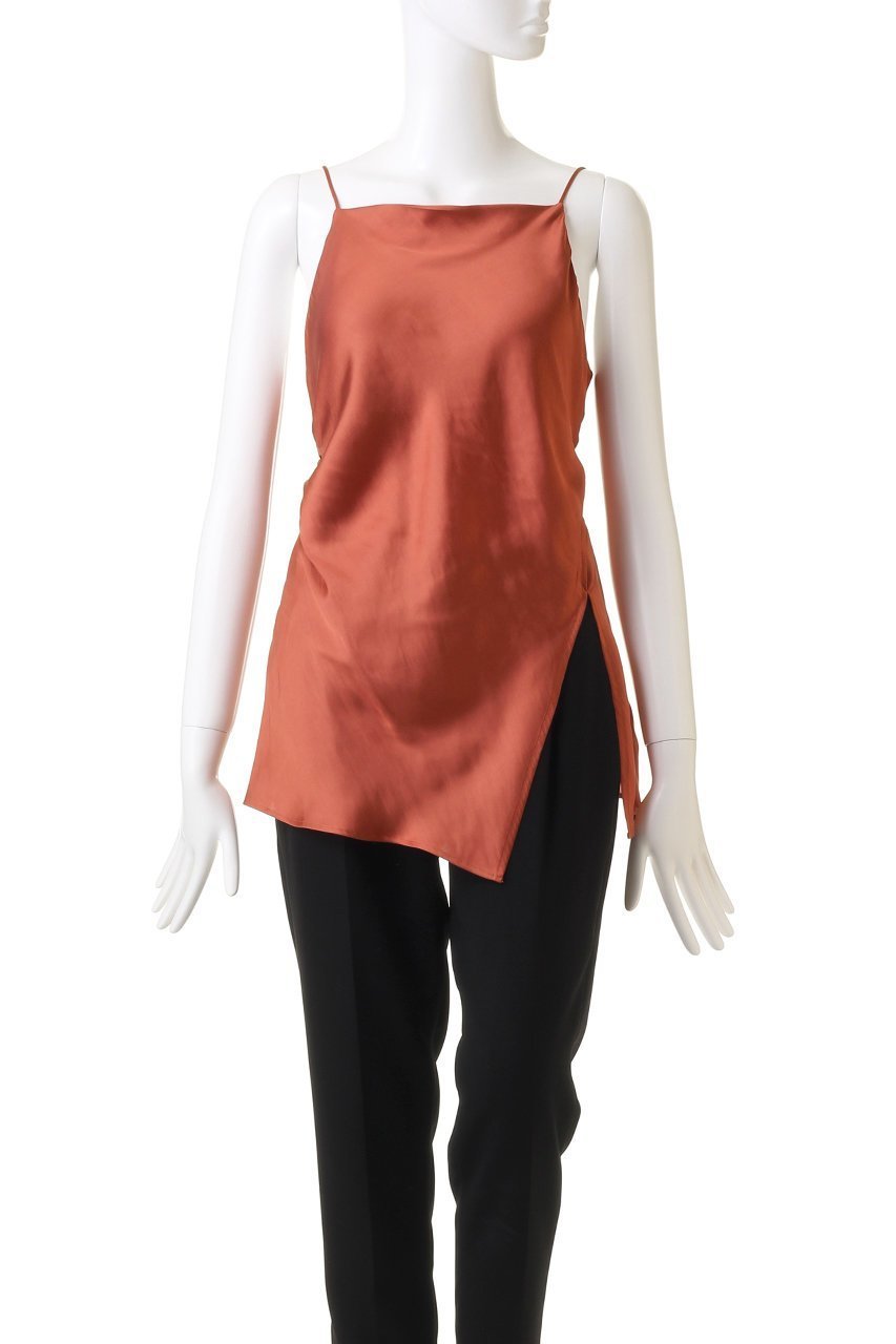 【クラネ/CLANE】のDRAPE SATIN CAMISOLE TOPS シャツ/ブラウス 大人の最旬トレンドファッション＆コーディネート founy(ファウニー) 　ファッション　Fashion　レディースファッション　Fashion for Women　トップス・カットソー　Cut & Sew Tops　キャミソール&ノースリーブ　Camisoles & Sleeveless Tops　シャツ・ブラウス・オフィスカジュアル　Elegant Blouses & Button-Ups　なめらか　Smooth, Silky Texture　カットソー　Cut and Sewn Top　ギャザー　Gathered, Ruffled　サテン　Satin, Glossy Fabric　ドレープ　Drape, Draping Fabric　ノースリーブ　Sleeveless, No-Sleeve　エレガント 上品　Elegant　other-2|ID: prp329100004053749 ipo3291000000036842064