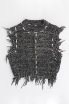 【メゾンスペシャル/MAISON SPECIAL】のDistressed Effect Fringe Knit Vest/ダメージフリンジベスト 人気、トレンドファッション・服の通販 founy(ファニー) ファッション Fashion レディースファッション WOMEN トップス・カットソー Tops/Tshirt ニット Knit Tops ベスト/ジレ Gilets/Vests プルオーバー Pullover おすすめ Recommend コンパクト Compact ダメージ Damage ハンド Hand ベスト Vest ミックス Mix ループ Loop thumbnail C.GRY(チャコールグレー)|ID: prp329100004054631 ipo3291000000027287084