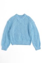 【メゾンスペシャル/MAISON SPECIAL】のTulle Layered Low Gauge Reversible Knit Pullover/チュールレイヤーローゲージリバーシブルプルオーバーニット BLU(ブルー)|ID:prp329100004054632