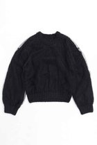 【メゾンスペシャル/MAISON SPECIAL】のTulle Layered Low Gauge Reversible Knit Pullover/チュールレイヤーローゲージリバーシブルプルオーバーニット BLK(ブラック)|ID: prp329100004054632 ipo3291000000035067371