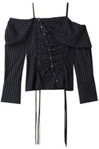 【メゾンスペシャル/MAISON SPECIAL】のAsymmetry Ribbon Off Shoulder Blouse/アシンメトリーリボンオフショルブラウス NVY(ネイビー)|ID: prp329100004054636 ipo3291000000036841925